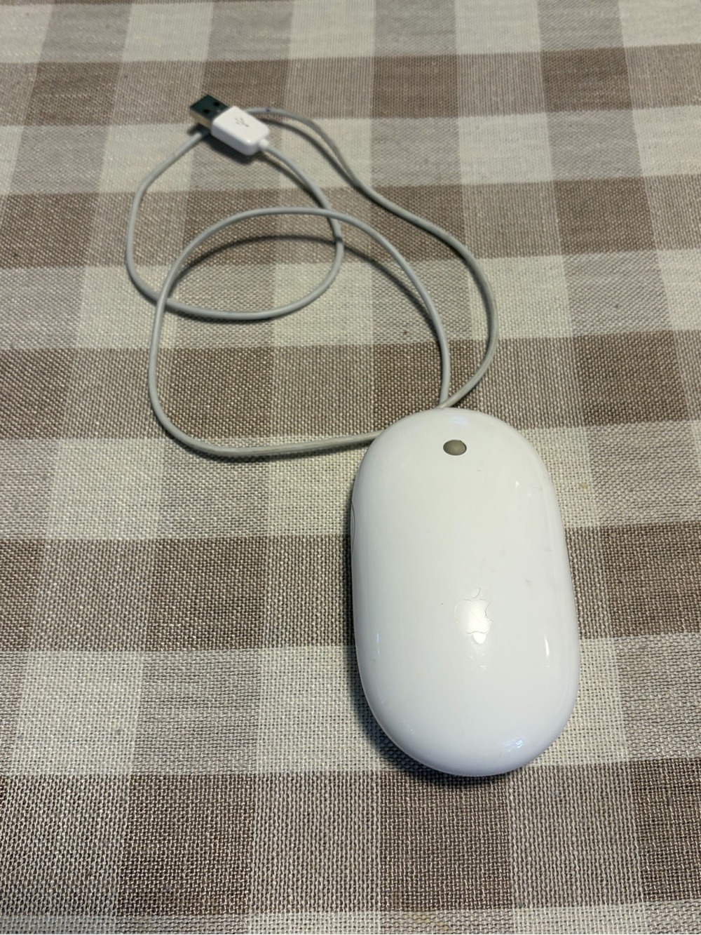 Apple White Wired USB Mighty Mouse - A1152